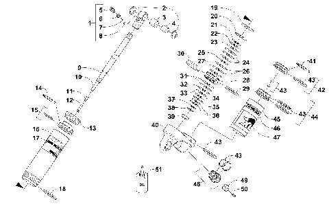 REAR SUSPENSION REAR ARM SHOCK ABSORBER [101915]