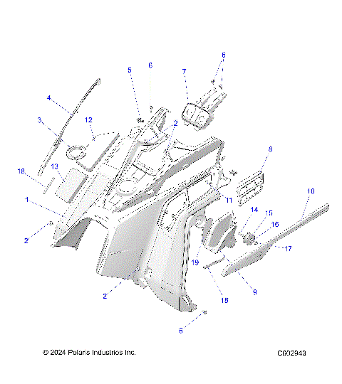 BODY, CONSOLE - S25TDL6LSA (C602943)