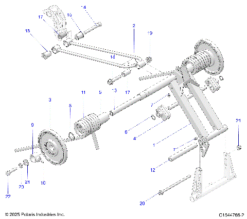 SUSPENSION, TORQUE ARM, REAR - S26TLF9FSL (C1544766-2)