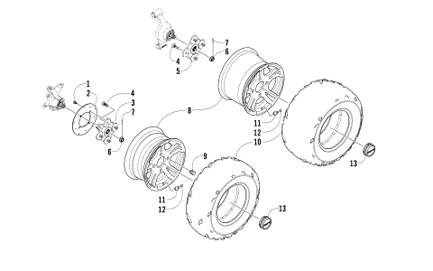 WHEEL AND TIRE ASSEMBLY