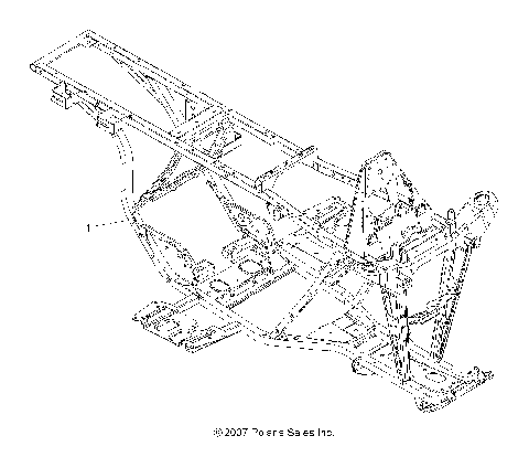 CHASSIS, FRAME - A08BA32AA (49ATVFRAME08TB)