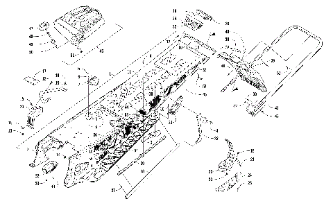 TUNNEL, REAR BUMPER, AND SNOWFLAP ASSEMBLY [104634]