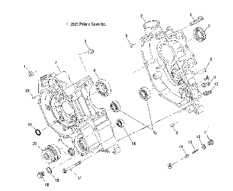 ENGINE, CRANKCASE - A07TH50EA (4999200139920013D04)