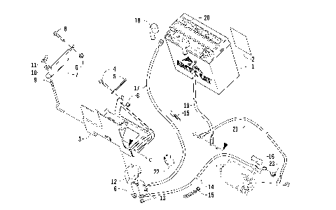 BATTERY AND TRAY ASSEMBLY [88621]