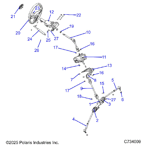 STEERING, STEERING ASM. - R25RRE99JP (C734009)
