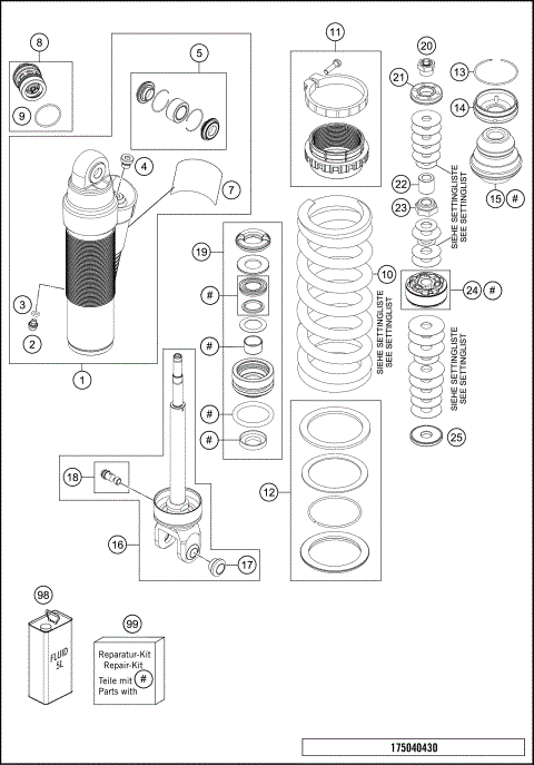 SHOCK ABSORBER DISASSEMBLED
