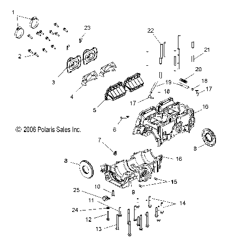 ENGINE, CRANKCASE - S07PK6FS/FE/PM6FS/PM6FSA (49SNOWCRANKCASE600HO)