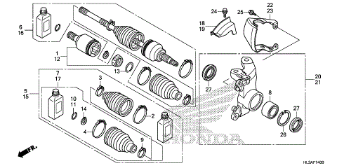 FRONT KNUCKLE@DRIVESHAFT