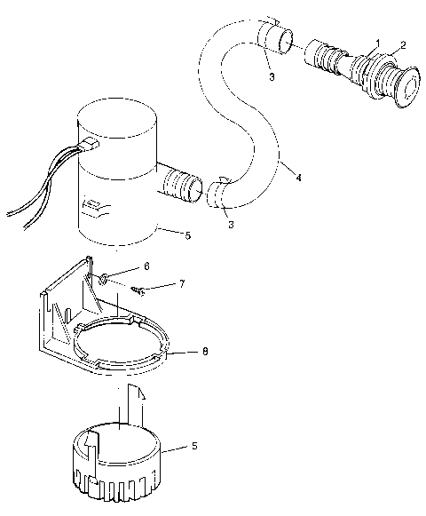 BILGE PUMP SL 700 B974071, Intl. SL 700 I974071, SL 700 Deluxe B974072 and (4940874087C001)