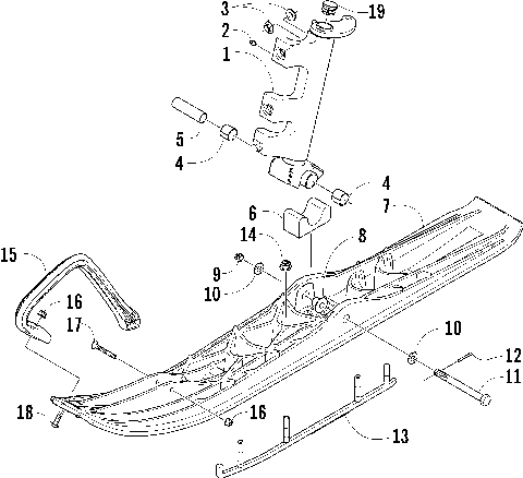 SKI AND SPINDLE ASSEMBLY [86172]