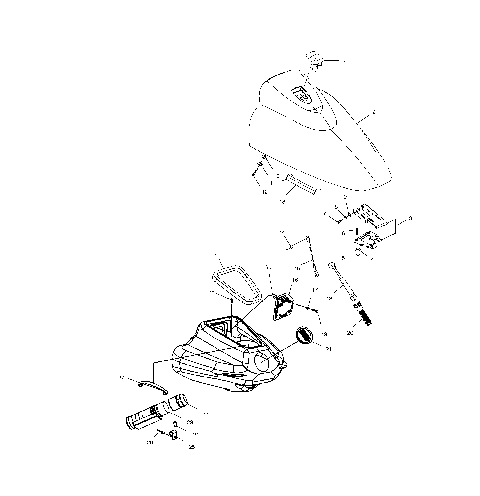 FRONT STORAGE COMPARTMENT - W005099D (4955775577A010)