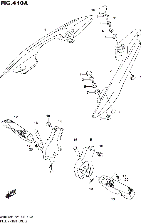 PILLION RIDER HANDLE