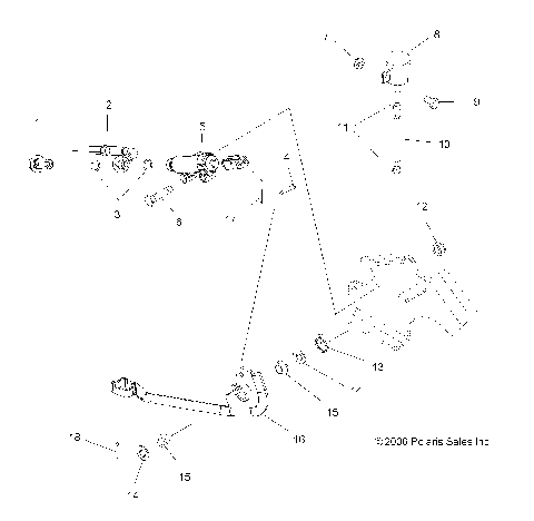 BRAKES, FOOT PEDAL and MASTER CYLINDER - A08TN50EA (49ATVBRAKEFOOT08X2500QUAD)