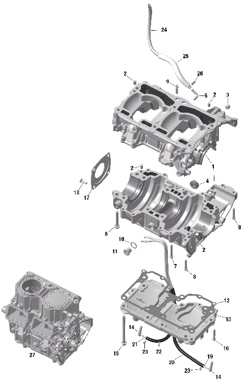 01- ROTAX - Crankcase
