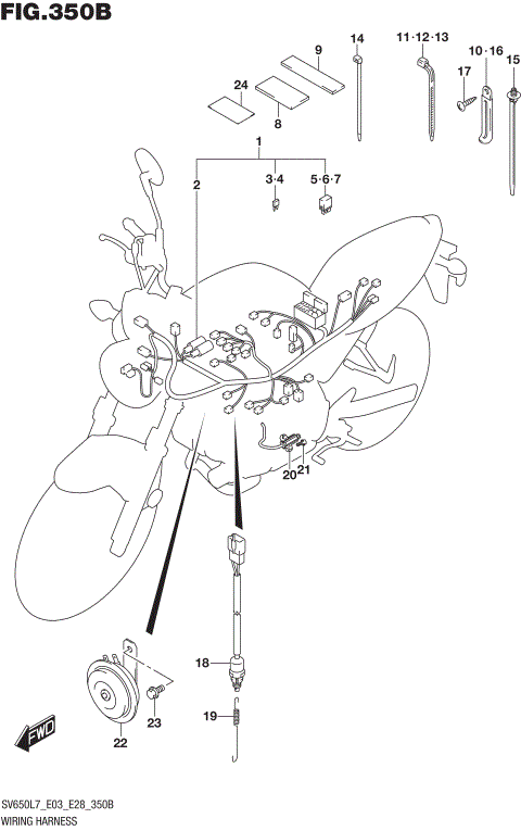 WIRING HARNESS (SV650L7 E33)