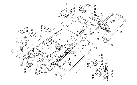 TUNNEL, REAR BUMPER, AND SNOWFLAP ASSEMBLY [98777]