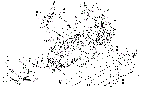 FRAME AND RELATED PARTS [100416]