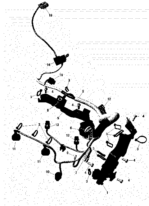 10- Engine Harness  - 598 RS