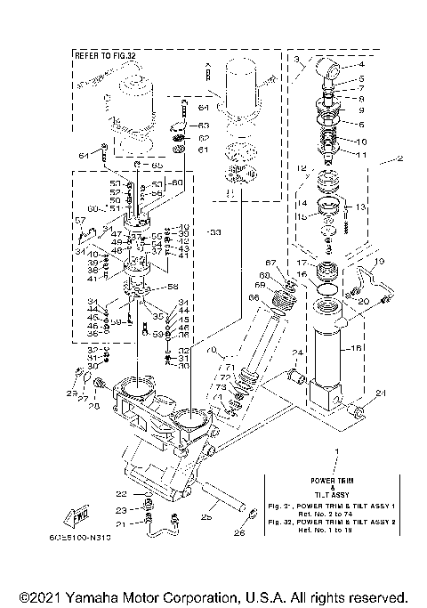 POWER TRIM TILT ASSY 1