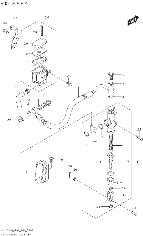 REAR MASTER CYLINDER (SV650)