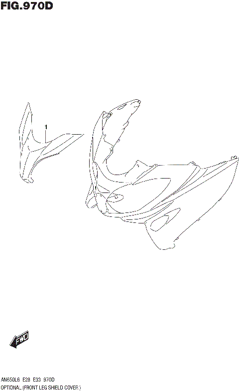 OPTIONAL (FRONT LEG SHIELD COVER )