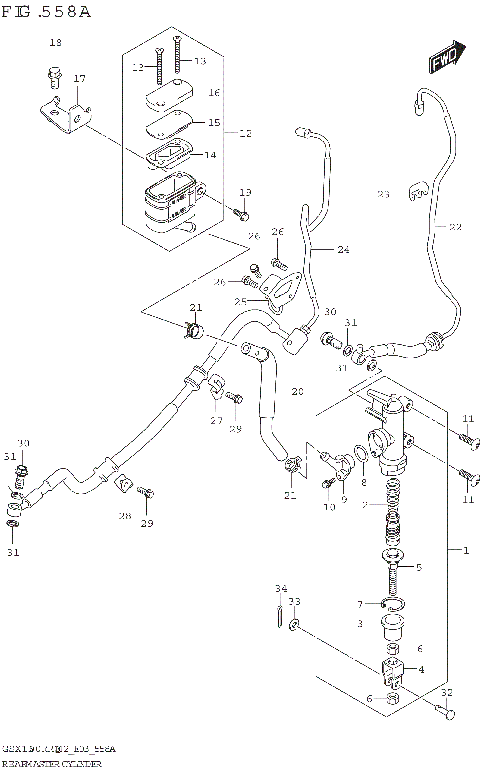 REAR MASTER CYLINDER