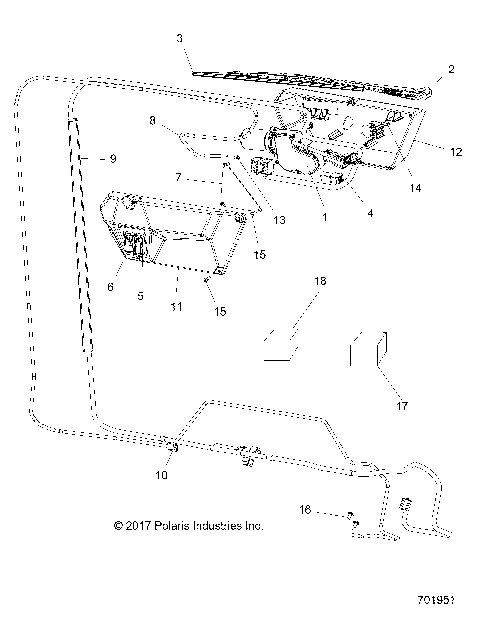 BODY, WIPER MOTOR AND WSHLD HARNESS - R18RVU99AS (701951)