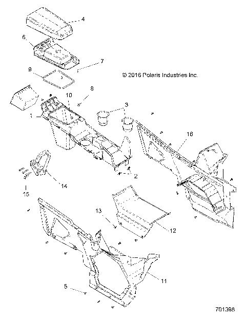 BODY, CENTER CONSOLE, FRONT - G21GMD99AJ/AZ/BJ/BZ (701398)