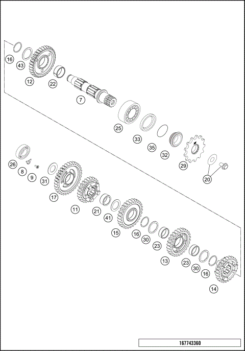 TRANSMISSION II - COUNTERSHAFT