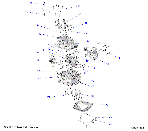 ENGINE, CRANKCASE AND CRANKSHAFT - Z23N4E99A/99B (C0704164)