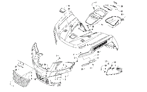 FRONT BODY PANEL AND HEADLIGHT ASSEMBLIES [302025]