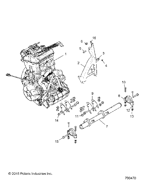 ENGINE, MOUNTING & LONG BLOCK - Z16VDE92NH/NW (700470)