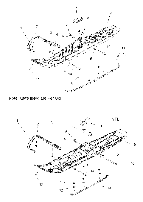 STEERING, SKI ASM. - S11CW8GSA/GSB/GST/GEA (49SNOWSKIASM11PROR)