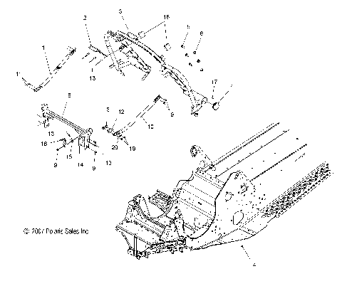 CHASSIS, FRONT 1 - S08PG8ES/EE/PH8ES/EE (49SNOWCHASSISFRT08RMK155)
