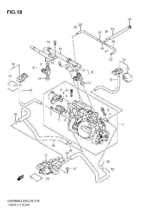 THROTTLE BODY (VZR1800Z L2 E33)