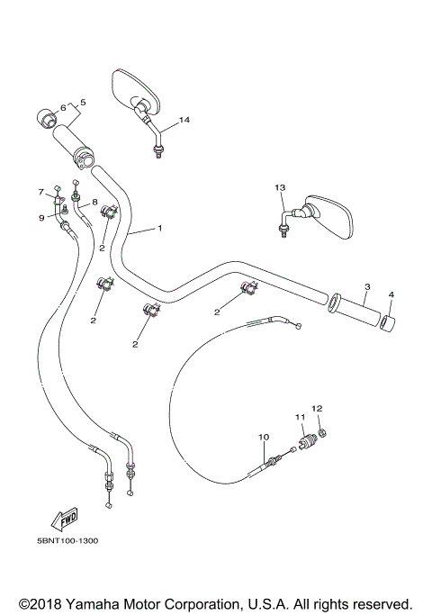 STEERING HANDLE CABLE