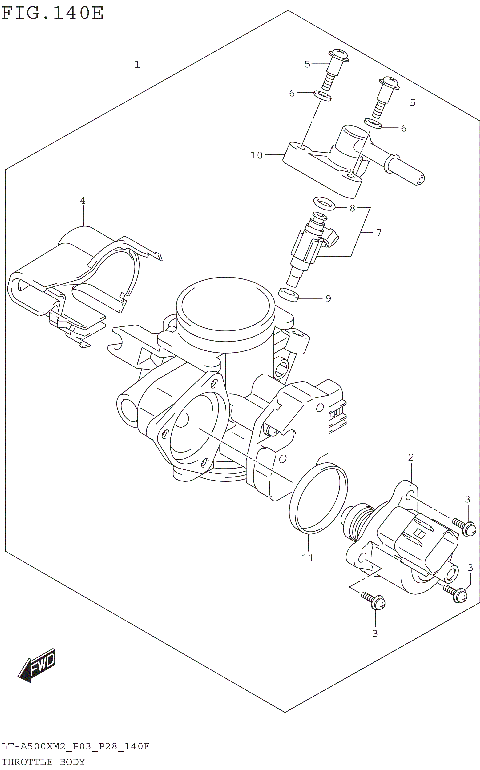 THROTTLE BODY (LT-A500XPM2 P28)