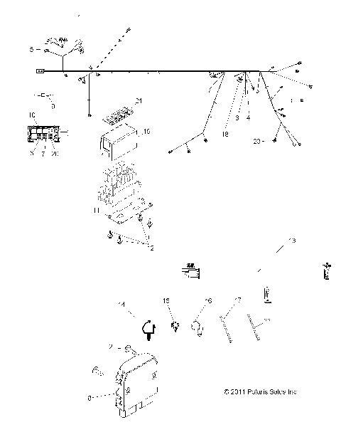 ELECTRICAL, WIRE HARNESS - R12XE76AD (49RGRHARNESS12RZR4)