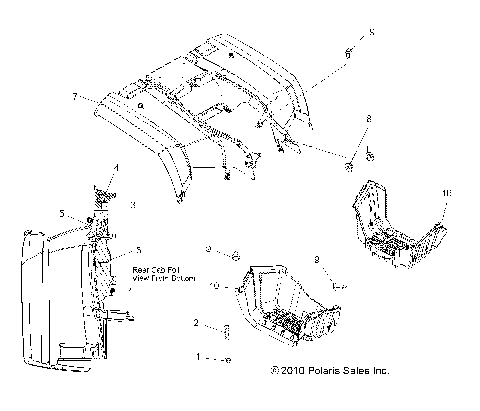 BODY, REAR CAB and FOOTWELLS - A11MN50ET (49ATVCABRR11SP500TR)
