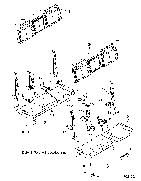 BODY, SEAT, 60/40 FULL BACK - R19RVA87A1/B1/EA9/AH/B9/BH (49RGRSEAT15CREW1)