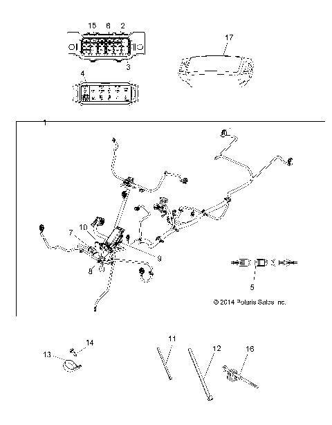 ELECTRICAL, MAIN WIRE HARNESS - A15SEE57AA/AC/AJ (49ATVHARNESS1570EPS)