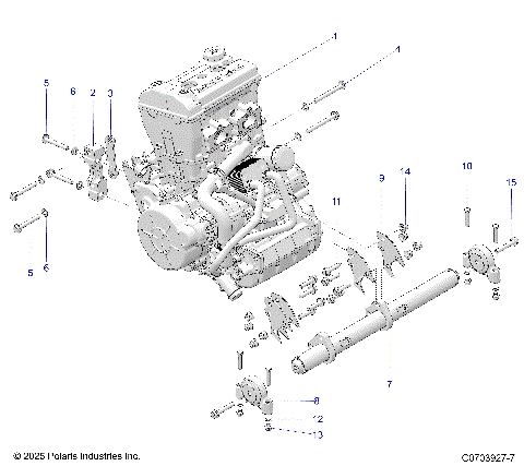 ENGINE, MOUNTING & LONG BLOCK