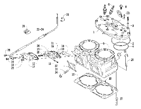 CYLINDER AND HEAD ASSEMBLY [86927]