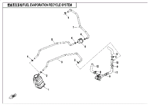 FUEL EVAPORATION SYSTEM