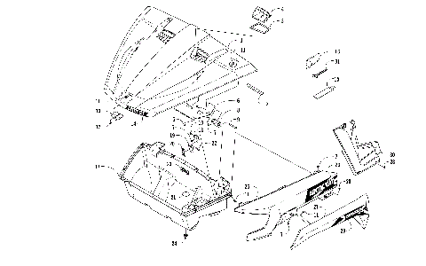 HOOD/FRONT STORAGE AND SIDE PANEL ASSEMBLY [301705]