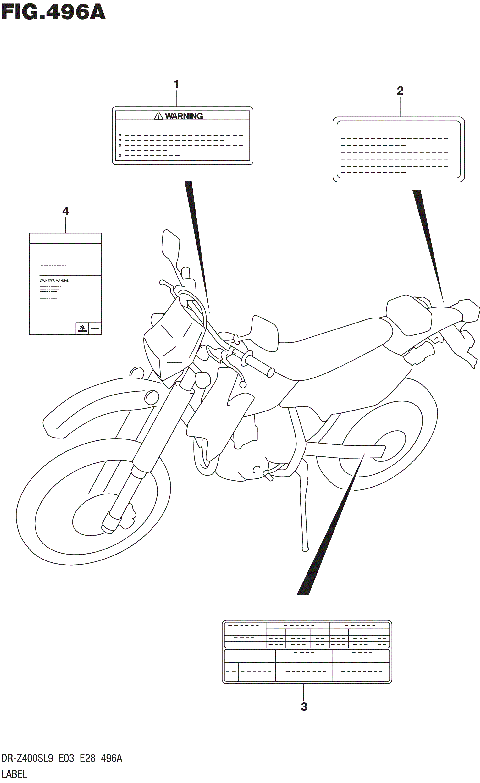 LABEL (DR-Z400SL9 E03)