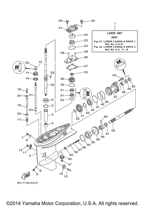 LOWER CASING DRIVE 1