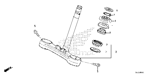 STEERING STEM (CBR650RAC)