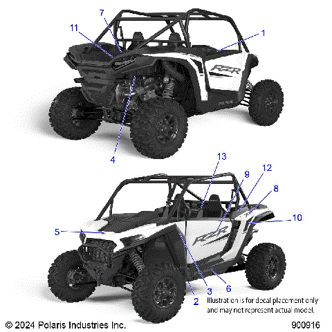 BODY, DECALS - Z25NEE99A4/B4/A5/B5 (900916)