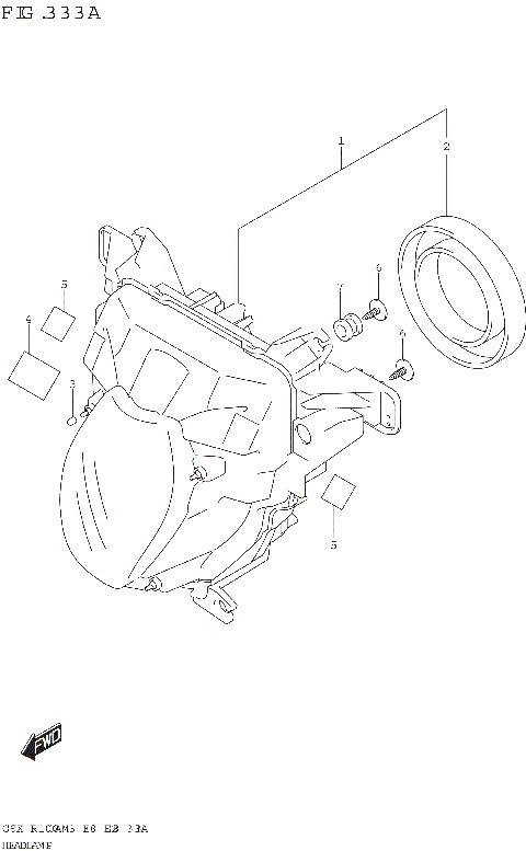 HEADLAMP (GSX-R1000A)